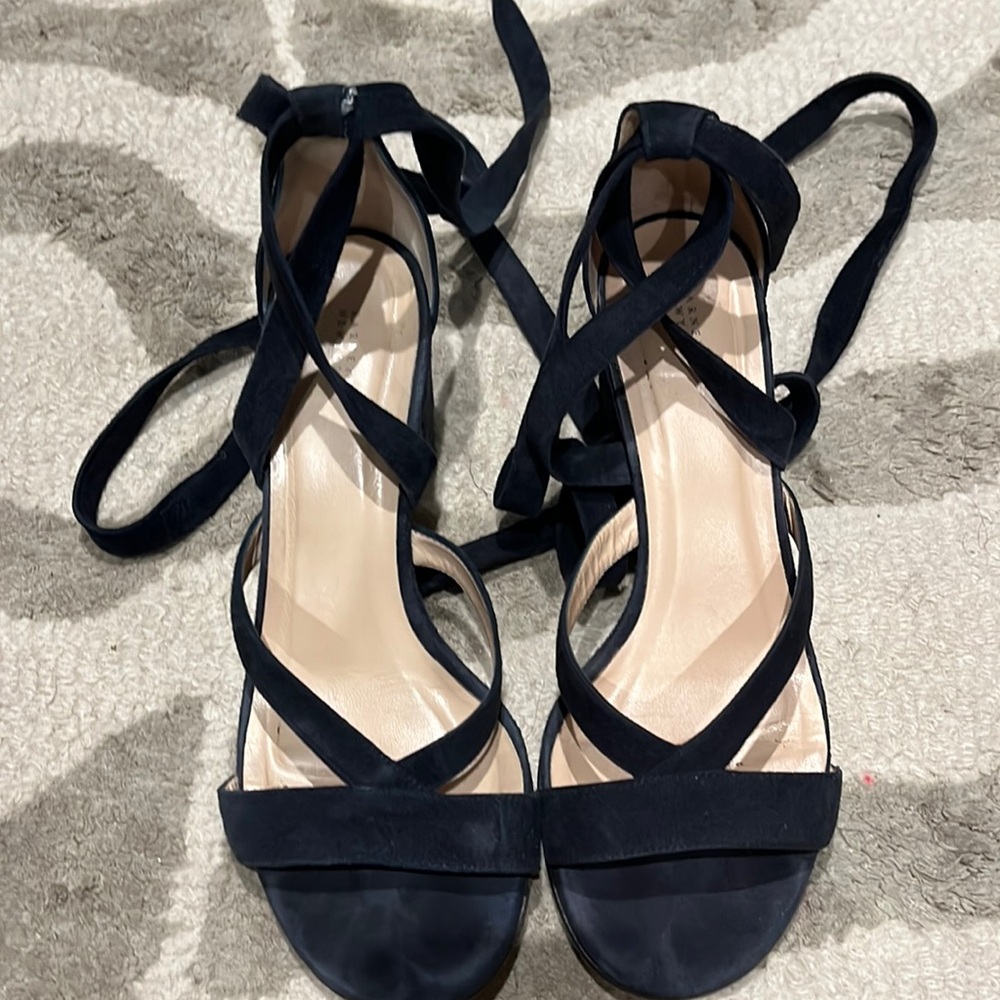 Barney’s New York blue/ Navy Virginia ankle wrap